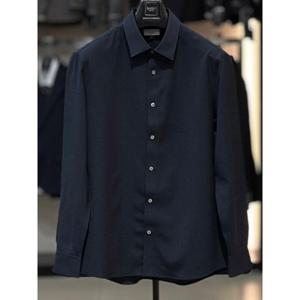 [바쏘옴므]네이비 스트레치 스판 캐주얼 셔츠 WSZ5TT84A NY