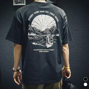 [모로엠]마운틴 남자 프린팅 반팔 티셔츠 DMG-TSH-Q4285928