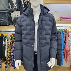 [루이까스텔]남성 핫멜팅튜브 덕다운 배색 롱점퍼MRJP004N_OD