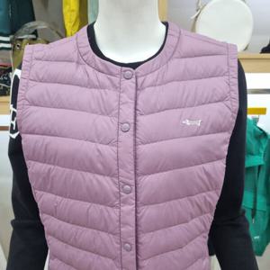 [루이까스텔]여성 경량 구스다운 라운드넥 조끼7LDJP908V_OD