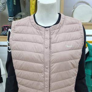 [루이까스텔]여성 경량 구스다운 라운드넥 조끼7LDJP908P_OD