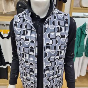 [루이까스텔]남성 전판 LC그래픽 패딩점퍼 조끼MRJP982E_OD