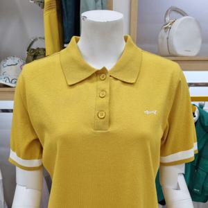 [루이까스텔]여성  아이비리그 투톤 카라 반팔니트7LDSW401Y_OD