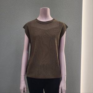 [꼼빠니아]라운드캡소매 니트티 CAEW9-WSP900_IC