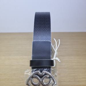 [루이까스텔]여성 4C 로듐 버클 패턴 엠보 소가죽밸트7LDBT938B_