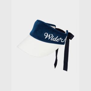 [와이드앵글]여성 CO 빅 로고 배색 바이저  WWU25C02TB