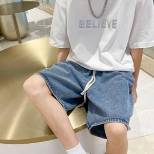 [모로엠]와이드핏 반바지 데님 데일리 팬츠로 좋은 DMG-PTH-Q417