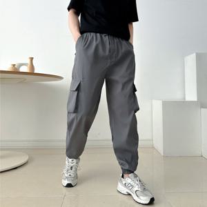 [모로엠]카고 조거팬츠 봄 가을 편한 고무줄 면 밴딩 DMG-PTA-Q4