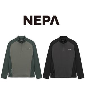 [네파]남성 파워스트레치 블록 집업티셔츠_7K55403_BP