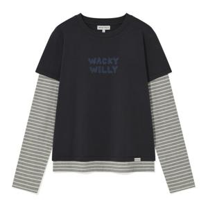 와키윌리 여성 스트라이프 레이어드 롱슬리브 B1 WA2503LT62 NA CM