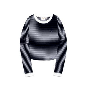 LEE 우먼 스트라이프 긴팔 티 B1 LE2503LT62 NA WH