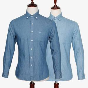 [모로엠]페이즐리 패턴 포인트 데님 셔츠 DMG-SHA-Q4129896