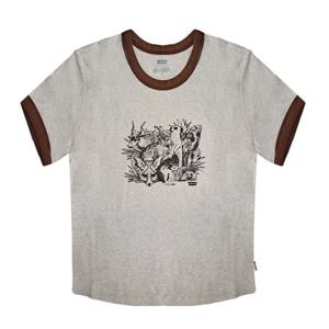 [리바이스]여성 그래픽 미니 링거 반팔 티셔츠(A3523-0128)_KJ