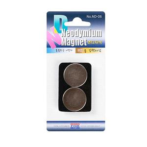 공구자석 (ND-06) 네오디움자석 블리스터 (25X3T/2개입)