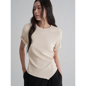 (325842LY1A) [에잇세컨즈] 니트라이크 반소매 티셔츠  베이지