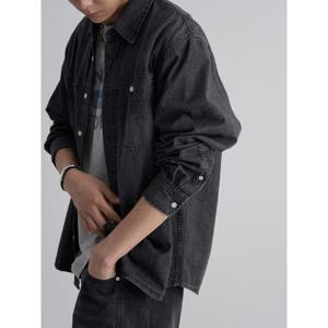 (225864EP14) [에잇세컨즈] 라이트 웨이트 워싱 데님 긴소매 셔츠  애쉬