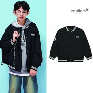 [에꼴리에]남자 가을신상 스트릿 블랙 바시티 점퍼(25C0102)