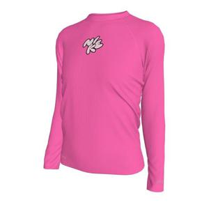 나이키스윔  아동래쉬가드 여자아동 버블 스크립트 롱 슬리브 하이드로가드 NESSF744-678