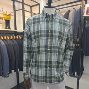 [트레몰로]남성 면 체크 케쥬얼 셔츠 남방 TRHNL5F33810185