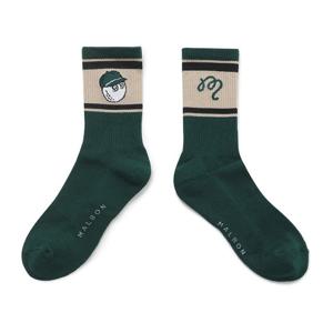 [말본골프]말본골프 버킷 자캬드 크루 삭스 GREEN M5343PSC04GRN