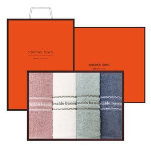 송월 아날도바시니 인디 120g 20수 4매 선물세트+쇼핑백 기념수건 답례품
