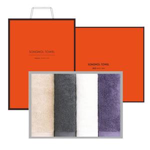 송월타월 호텔 수건 코마네 160g 40수 4매 선물세트+쇼핑백 기념수건 답례품