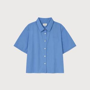 M 커버낫반팔티 CQK CO2502SS70-BL 우먼 클로버하트 하프 셔츠 Blue