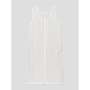 (165871CQ20) [에잇세컨즈] 시폰 도트 롱 원피스  아이보리