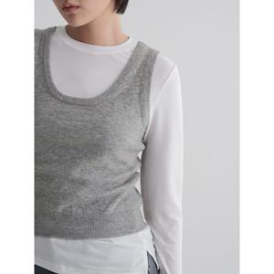 (325851LY43) [에잇세컨즈] 레이어드 베스트  그레이