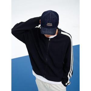 (26585ABY1R) [에잇세컨즈] 스타디움 집업 카디건  네이비