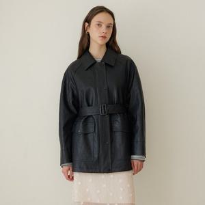 [올리브데올리브]트렌치형 인조가죽 자켓  OL5AJ807