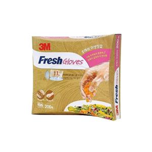 3M 뽑아쓰는 후레쉬 장갑 200매 뽑아쓰는비닐장갑 음식장갑 요리용장갑 일회용장갑 음식비닐장갑 비닐음식