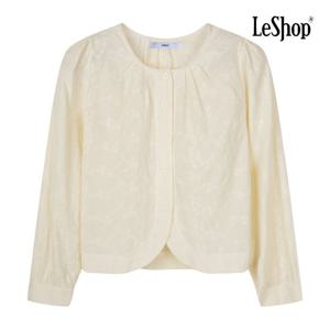 르샵  다트넥 플라워 레이스 블라우스 (BP9BL004A)