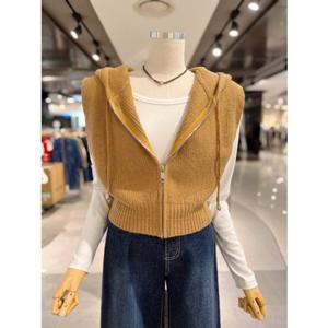 ab.fz 후드 집업 니트 캐주얼 베스트 (ABXZ4ZV31J) US