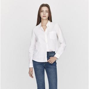 [지오다노]여자 간절기 베이직 옷포드 클래식 코튼 긴팔 셔츠 345902