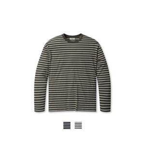 [폴햄]남성 스트라이프 20수 코튼 긴팔티셔츠 PHF4TS1220