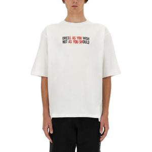 모스키노 반팔 티셔츠 07047041 1001 WHITE