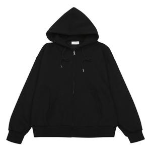 [모로엠]두툼한 4컬러 기모 베이직 루즈핏 후드집업 VC-TSK-Q012