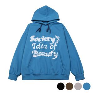 [모로엠]4컬러 특양면 프린팅 합포 후드티셔츠 VC-TSA-Q024