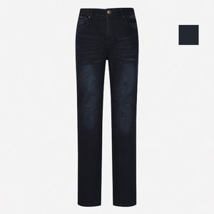 [뱅뱅] 공용 엠보워싱 기모 슬림 데님팬츠 (NQI606)