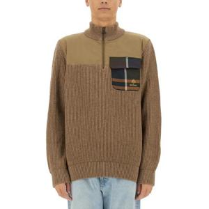 바버 X 바라쿠타 스웨터 BRMAG0192 UF0608710 BEIGE