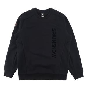 데상트 SPAIN SKI 기모 맨투맨 SP321SHT91BLK