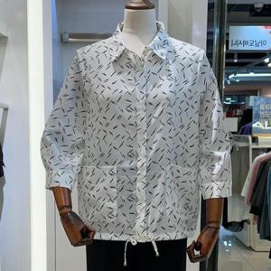 아날도바시니 DP02 보리나염 스트링 풀리 블라우스 AY09BL41W