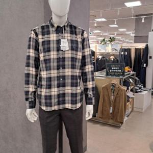 트레몰로 HC09 캐주얼 네이비 체크 셔츠 TRHNL5W9161