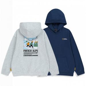 내셔널지오그래픽키즈  (K254UHD010) 시즌 백그래픽 후드 티셔츠