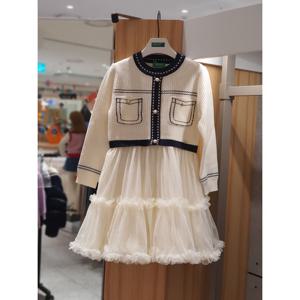 베네통키즈6 스페셜 스티치 샤 니트 원피스 QAOP20561 25W