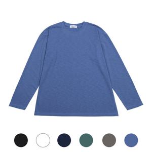 [모로엠]오버핏 슬라브 긴팔 티셔츠 9MI-TSA-Q003