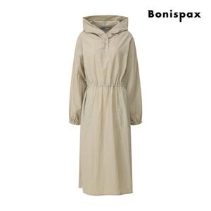 보니스팍스  바스락 후드 스트링 롱 원피스 (XP9OP011M0)