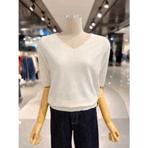 ab.fz 심플 브이넥 기본 반팔 니트 (ABXZ4HW43J) US