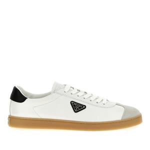 프라다 레인 가죽 스웨이드 스니커즈 2EE394FG000Y5T F0964